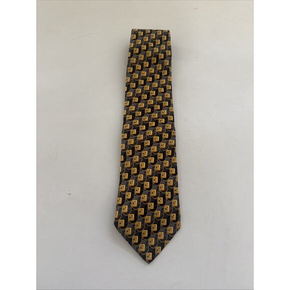 Villa Bolgheri Mens Silk Tie Vintage Made in Italy Necktie Retro - Picture 1 of 7